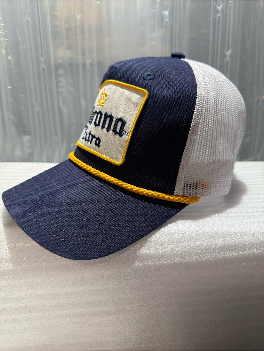 Adult Corona Extra Logo Embroidered Patch Snapback Hat with Rope-New